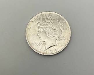 1923 US Peace Silver Dollar. Philadelphia Mint. Uncirculated.