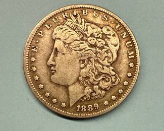 1889-O Morgan Dollar.