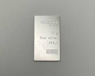 Valcambi Suisse 10 grams 0.999 fine silver
