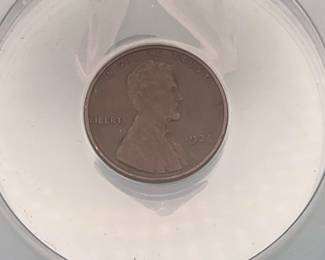 1925-D Lincoln Wheat Cent, graded VF 25 by ANACS.