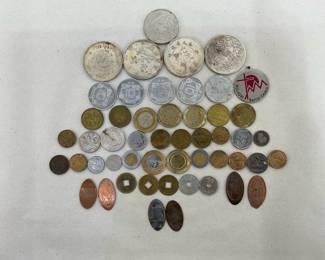 Mixed bag foreign coins, see photos