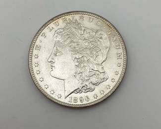 1896 Uncirculated Morgan Dollar.