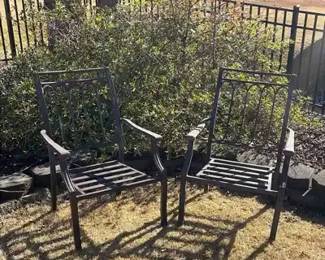 Black Metal Lawn Chairs