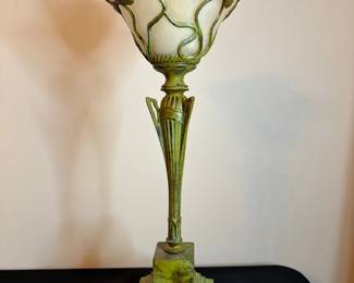 Art Nouveau Metal Candleholder