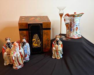 Chinese God Figures, Storage Box More
