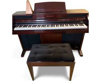 09 Kawai RD 700GX Heritage 600 Designer Console Electric Piano With Bench And Manuals