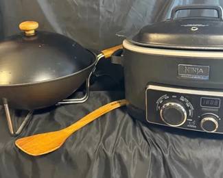 Electric Ninja Roaster And Maxim Wok