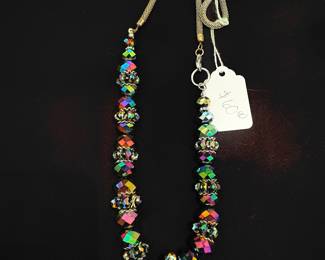 Kirk’s Folly Necklace Rainbow AB Crystal Prism $60 
Call Donna 850-516-2425