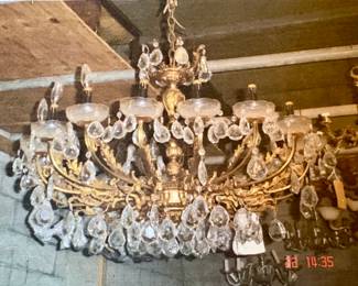 Large Crystal Chandelier 