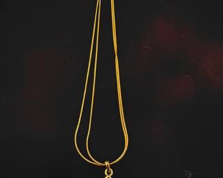 Rose Color Teardrop Necklace $12