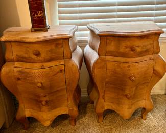 Knotty Pine Bombay Chest $600with matching end tables $600 pair Call Donna 850-516-2425