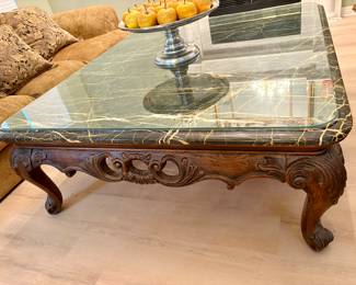 Henredon Renaissance Collection Beautiful Italian Marble 5 feet x 4 .4 feet. Also Glass Top. $1,500. Call Donna 850-516-2425