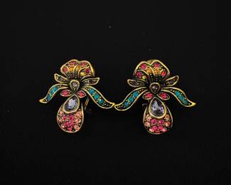 Heidi Daus Jack in the Pulpit Crystal Earrings $100