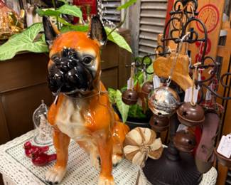 Large vintage Boxer figurine