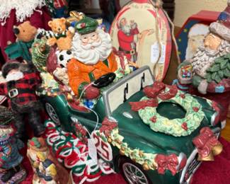 vintage santa cookie jar