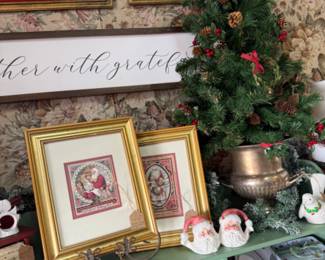 Christmas gifts and decor