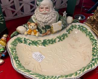 Fitz & Floyd Santa bowl