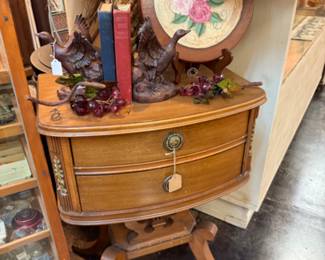 Vintage solid wood side table