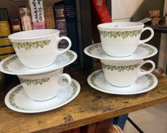 Corelle spring blossom tea cups and saucers