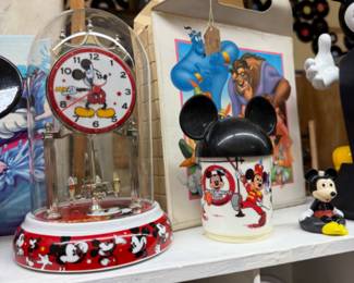 Disney clock, figurines and more