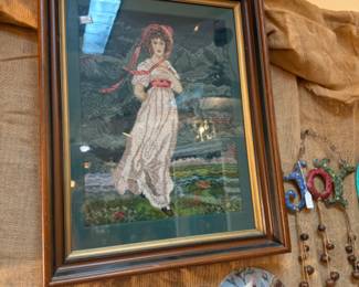 framed art and decorative plates