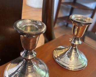 Sterling candlesticks