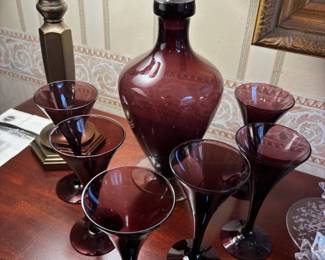 Amethyst Decanter set