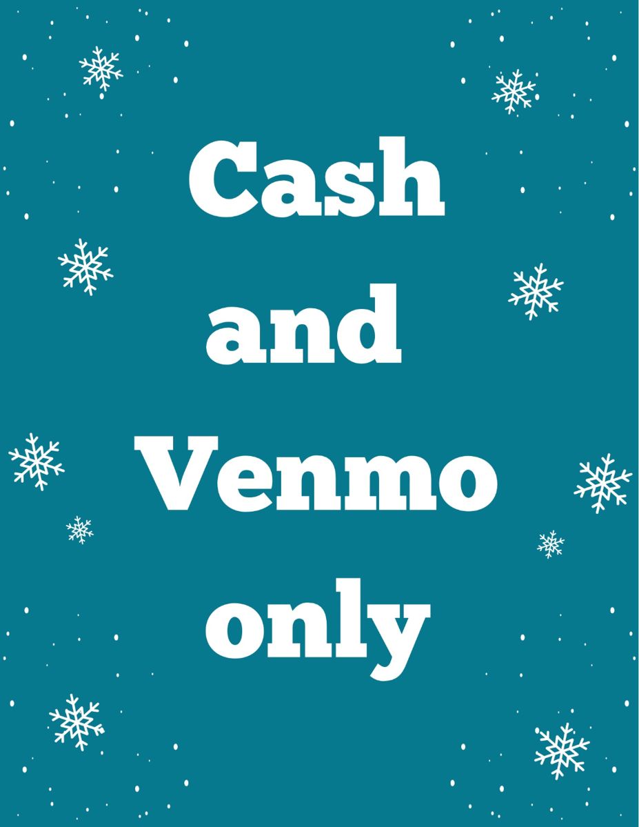 Blue and White Illustrative Winter Party Flyer