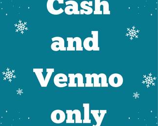 Blue and White Illustrative Winter Party Flyer