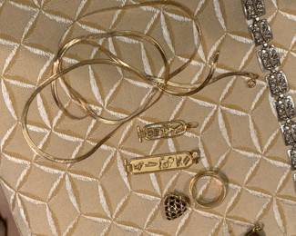 14k gold, some Egyptian pieces