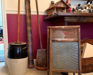 Butter churn washbaord