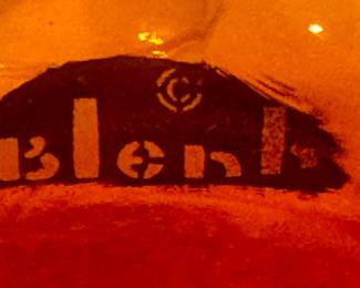 BLENKO MARK on the Wayne Husted Genie Decanter