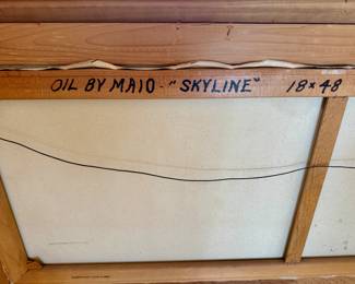 Oil on Canvas "SKYLINE" by Jean Maio