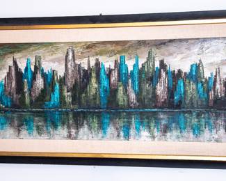 Oil on Canvas "SKYLINE" by Jean Maio