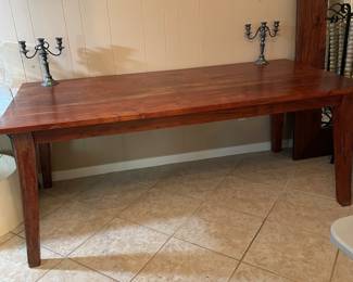 This item is AVAILABLE FOR PRESALE  Mahogony Dining Room Table L-76" W-36" H-30 1/2"  $995 plus applicable state sales tax. Presale ends Jan 7th