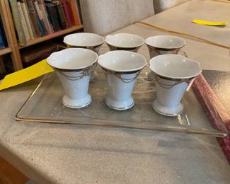 GNA porcelain teacup set (6) $35 + tax