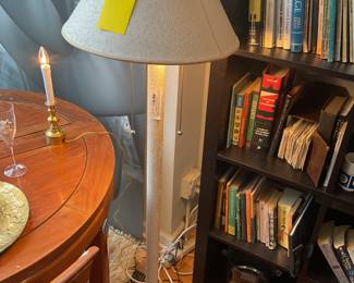 White ostrich leather floor lamp $87.50 + tax