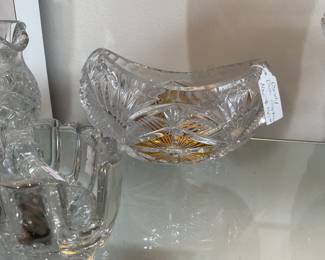 Crystal candy dish $52.50 + tax
