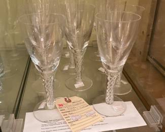 Ariel wine glasses by Stuart $14 + tax each
