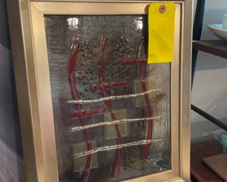 Handmade in Portugal stained glass framed art (15” x 19”) $52.50 + tax