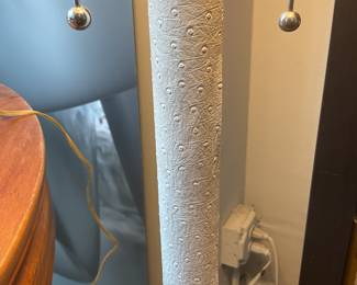White ostrich leather floor lamp $87.50 + tax