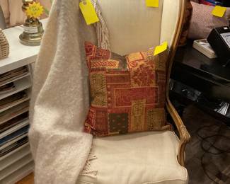French linen Bergere chair $175 + tax