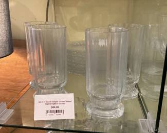Dansk Designs “Gustav” ribbed crystal highball glasses (4) $28 + tax