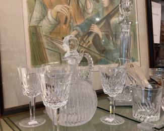 Waterford crystal wine glasses $28 + tax each