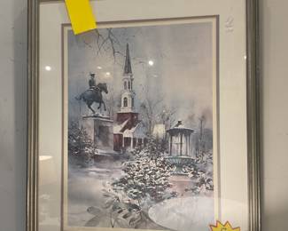 C. Anderson Rodney Square signed painting (29” x 23”) $43.75 + tax