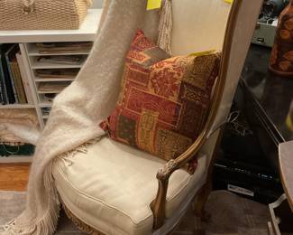 French linen Bergere chair $175 + tax