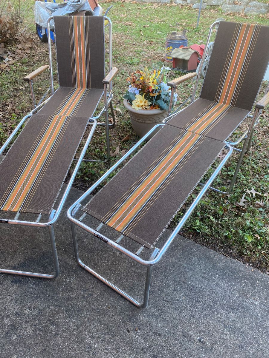 Chair and ottoman, made by Aire Stream in the 60’s