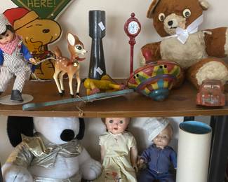 Antique dolls and toys