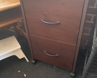 Two drawer filing cabinet
