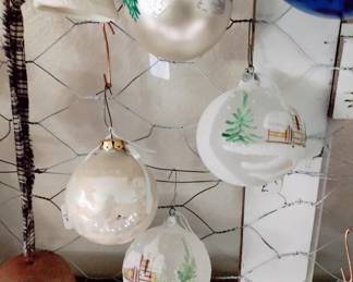 VINTAGE HAND BLOWN ORNAMENTS
